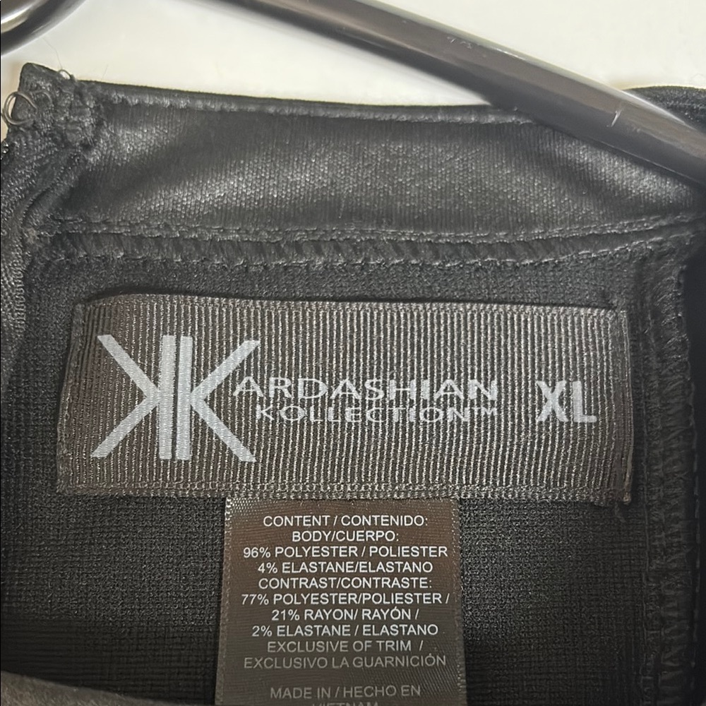 Kardashian Kollection Elegant Black Long Sleeve Dress - Picture 3 of 7